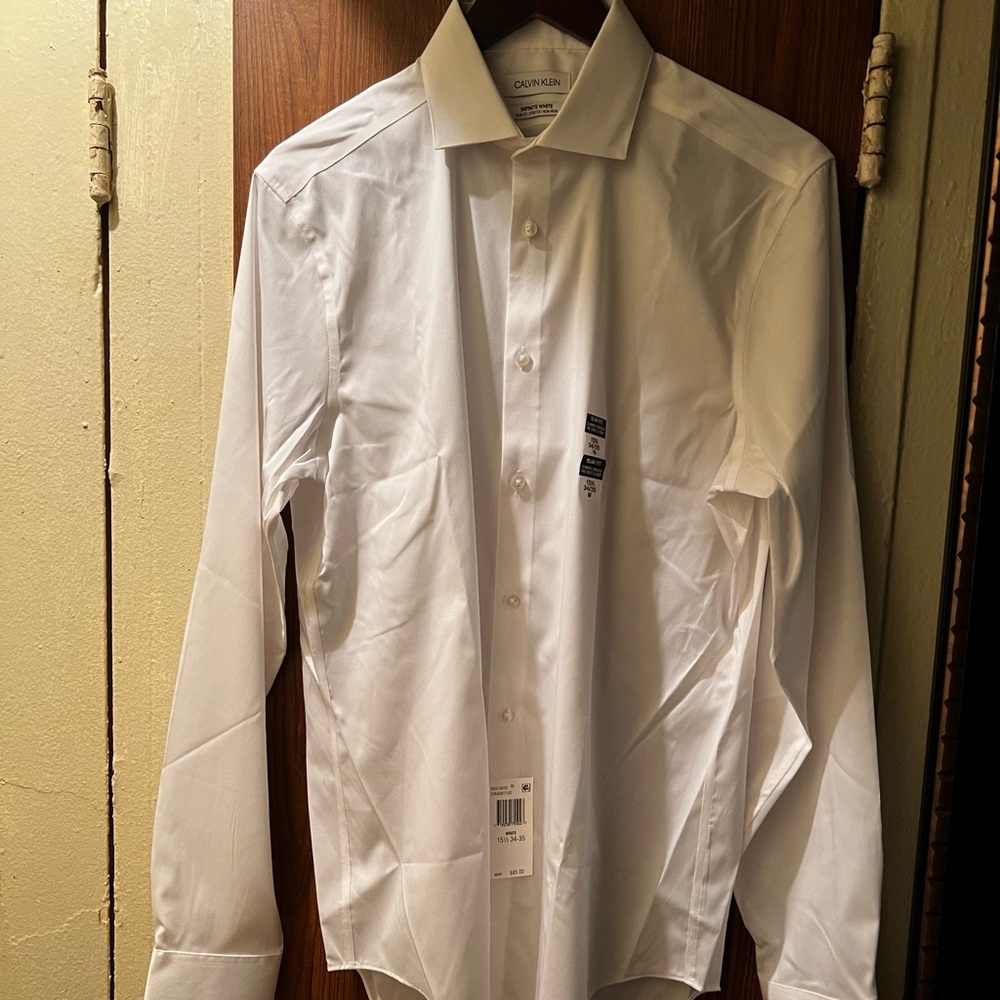 Calvin Klein Wide Collar Dress Shirt